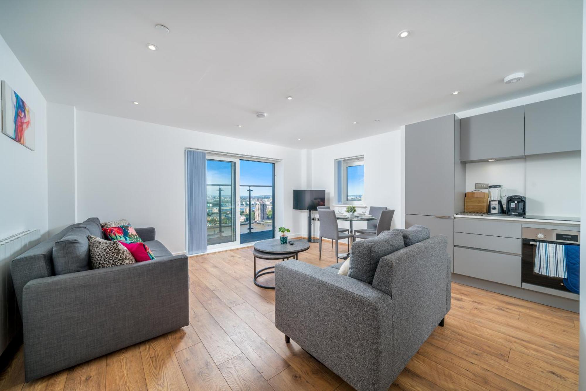 Skyvillion: Riverside Apartments with City Views London Exterior photo