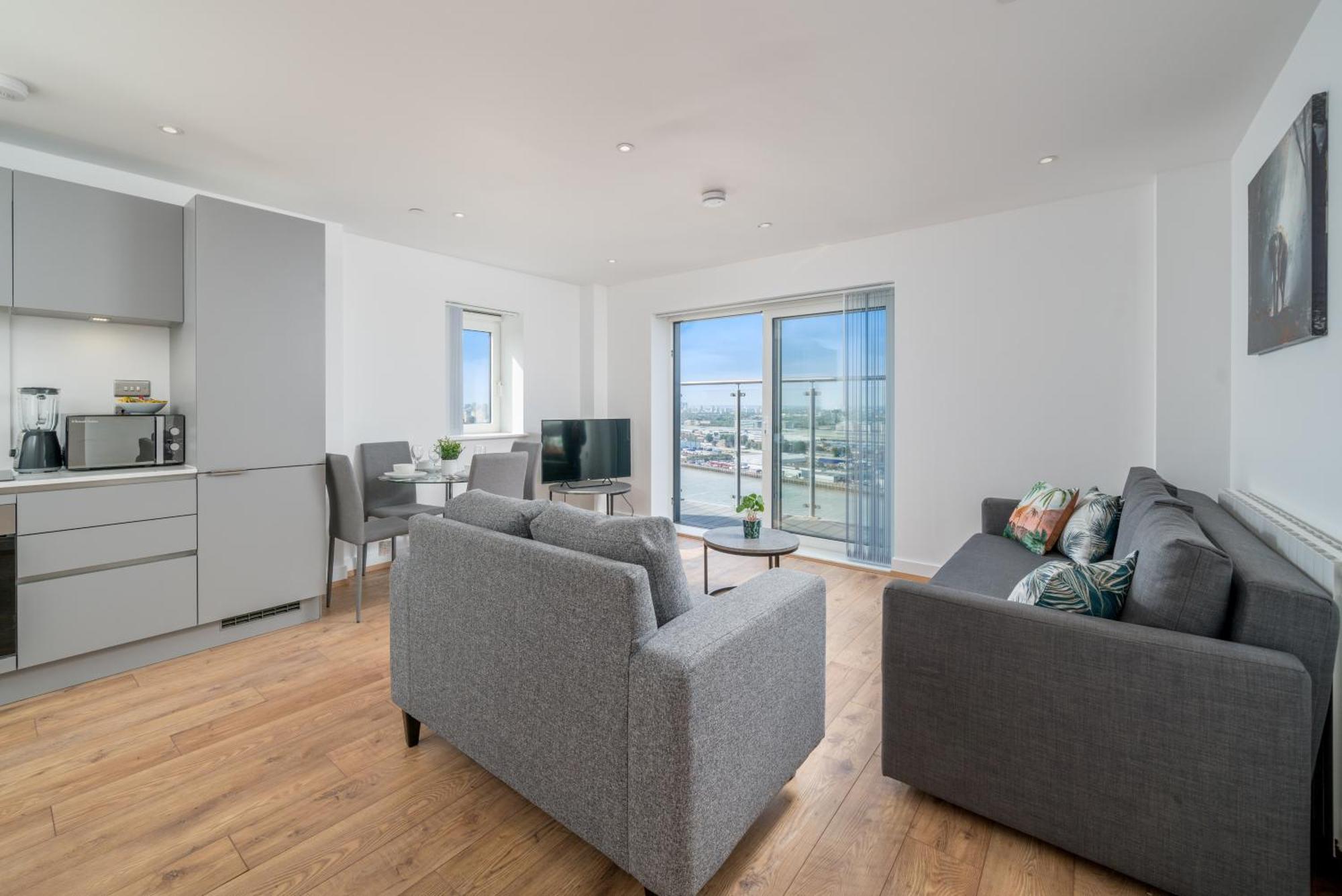 Skyvillion: Riverside Apartments with City Views London Exterior photo